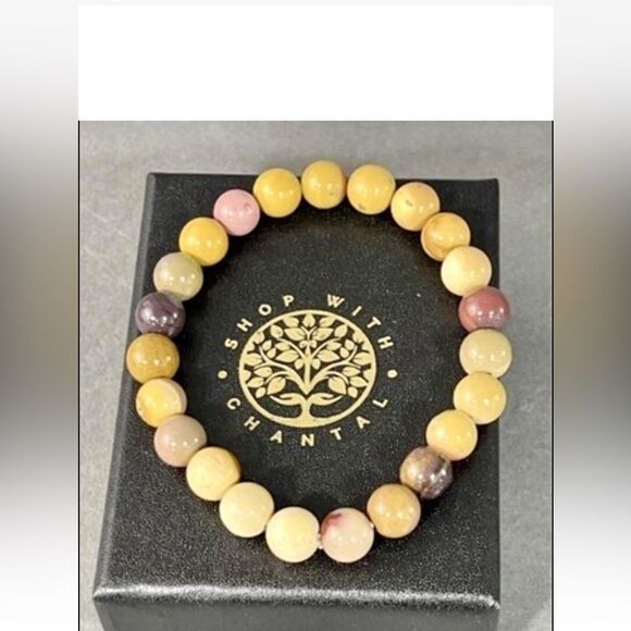 Jewelry - Natural Stone Beaded Bracelet  Mookaite JasperBead Bracelets